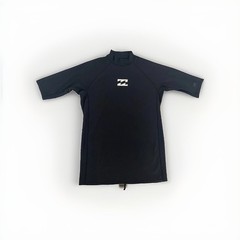 Billabong UV Surf Solid Black UPF 50+ Performance Fit Surf Shirt Size 2XL