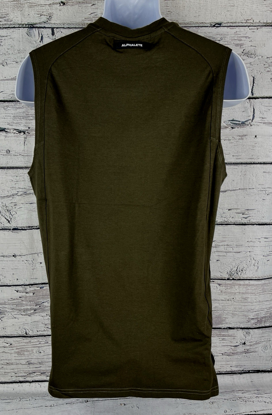 Alphalete Men's Premium Stepped Hem Tank - Espresso, Size Small (S) - NEW gallery
