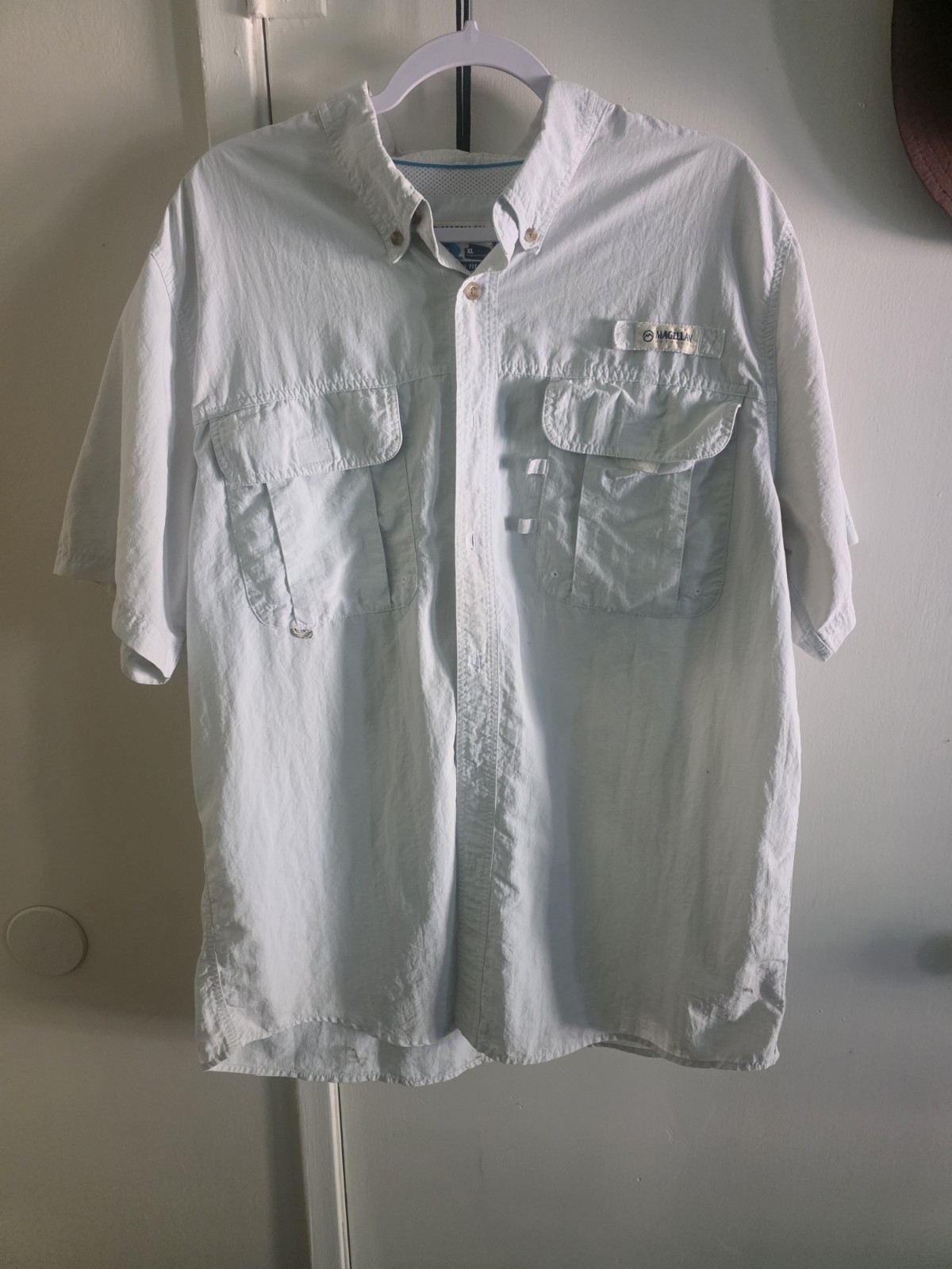 Men's Extra Large Button-Down Short Sleeve Shirt- Magellan Outdoors Angler Fit gallery