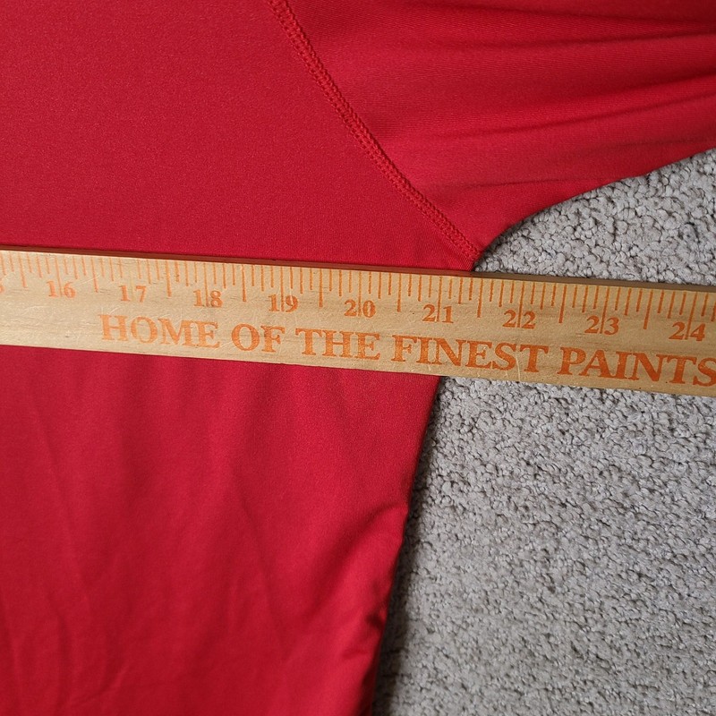Dr Skin Shirt Men XL Red Scuba Neck Long Sleeve Compression Performance Athletic gallery