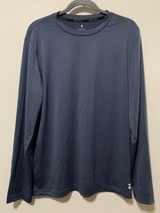 Zelos Men Small Navy Blue Smart Wicking Flex Fit Long Sleeve Shirt Breathable