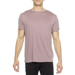 Kenneth Cole Mens Active Tech Short Sleeve T-Shirt Tee Mauve Stretch SPF 50+