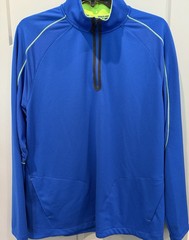 Under Armour XL 1/4 Zipper Pullover. Royal Blue With Lime Green Trim. Beautiful!