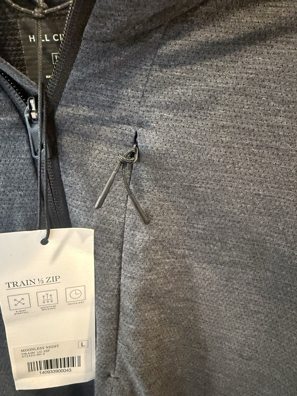 Hill City Train 1/2 Zip New With Tags Size Large Gray gallery