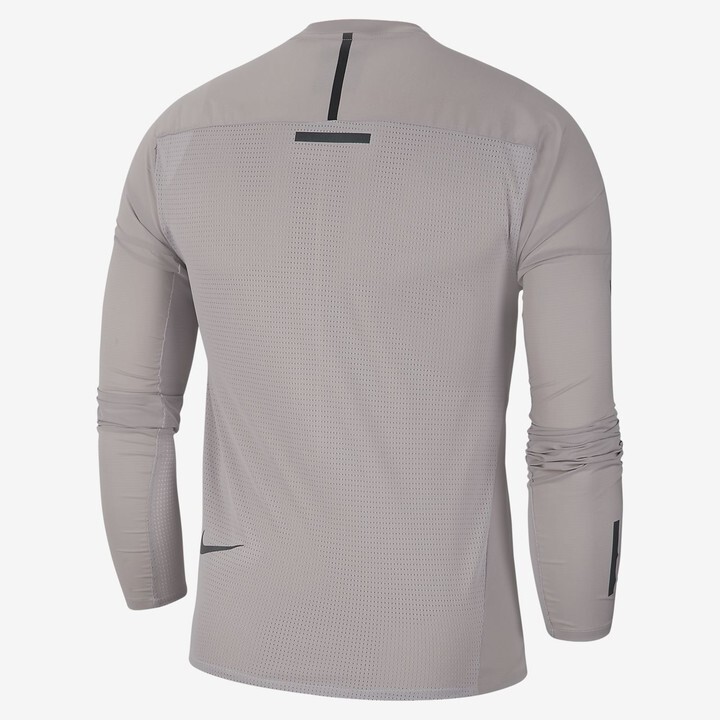 Nike Tech Pack Ultra Light Running Top Silver Lilac Reflective Pullover Large gallery