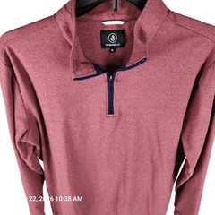 Swannies Long Sleeve 1/4 Zip Pullover Golf XL Men’s Red Stretch Warm Active
