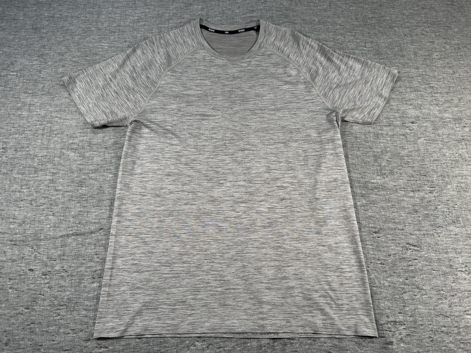 Rhone Vapor Performance Shirt Mens Large Grey Short Sleeve Working Out Training gallery