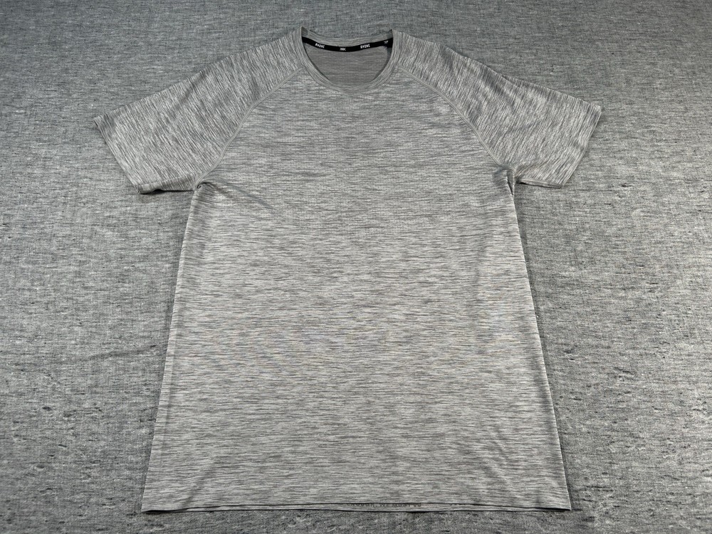 Rhone Vapor Performance Shirt Mens Large Grey Short Sleeve Working Out Training