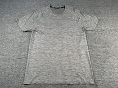 Rhone Vapor Performance Shirt Mens Large Grey Short Sleeve Working Out Training