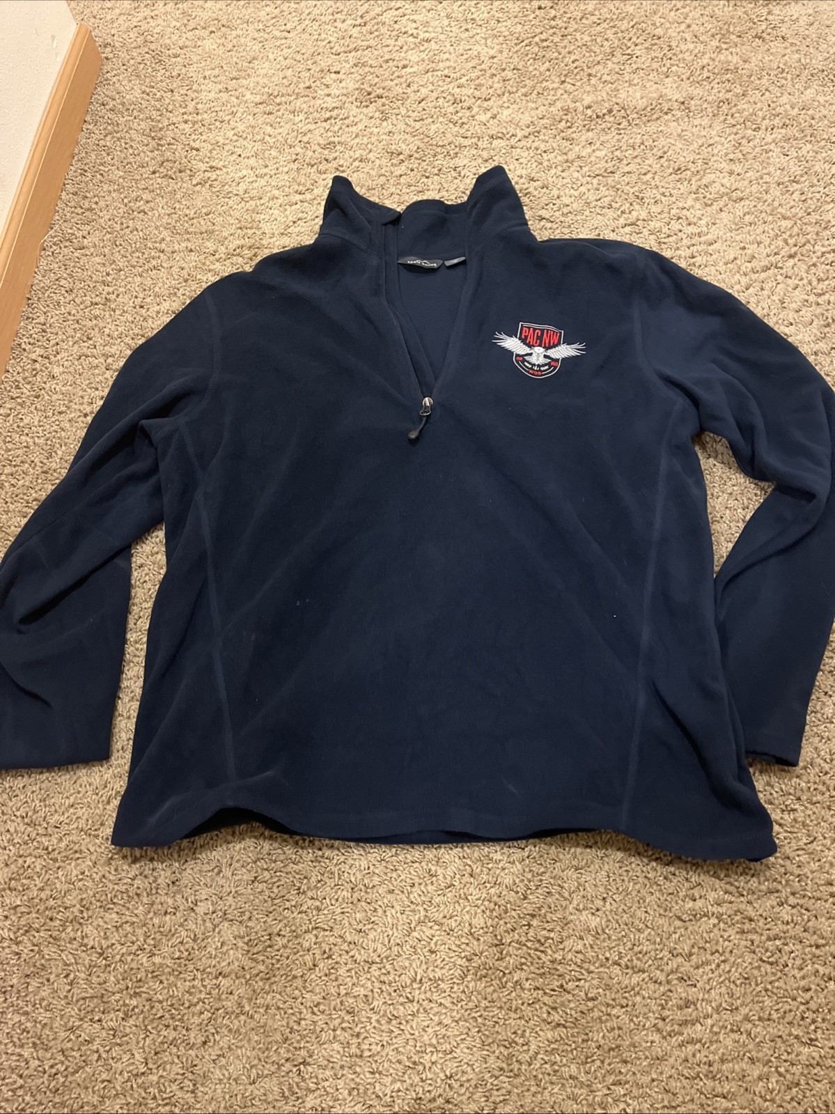 Eddie Bauer Performance Shirt Men’s XL Navy Blue Pac NW WOD Anheuser Busch gallery