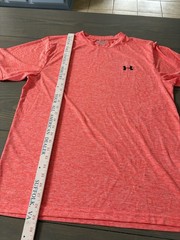 Under Armour Shirt Mens 2XL Short Sleeve Orange Heathered E-20