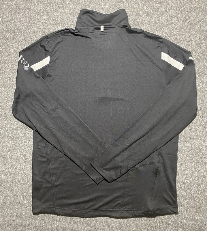 Fila Mock Neck Pullover Mens Long Sleeve 1/4 Zip Running Sweatshirt Black Size L gallery