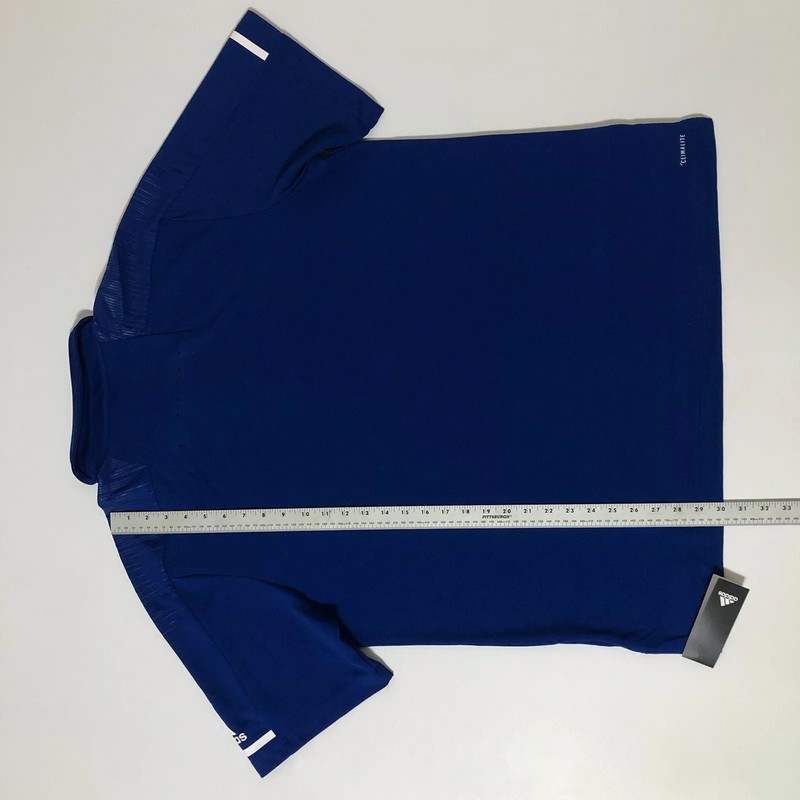 Adidas Mens Coach Polo Shirt 3 Button SS Logo Royal Blue/white Sz XL 💰65 gallery