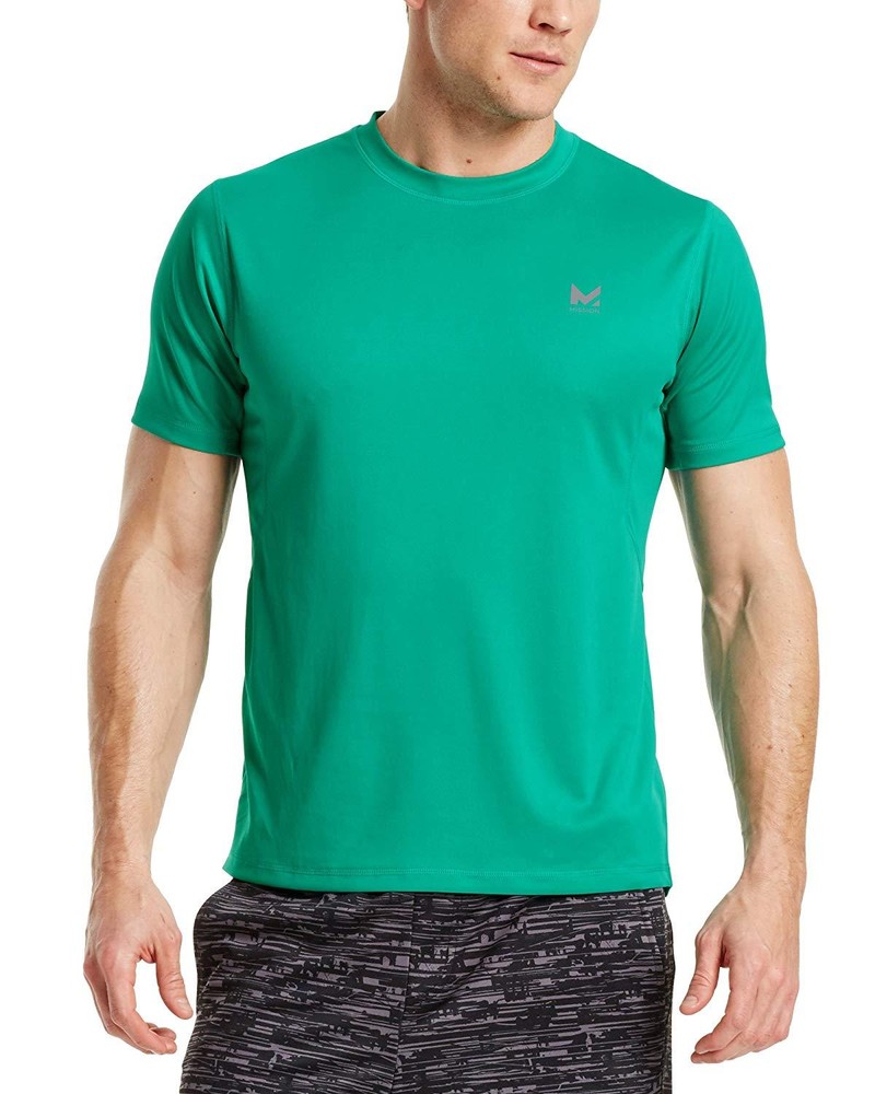 MISSION 'VaporActive Alpha' Training T-Shirt Men's S Fitness / Workout Green NWT