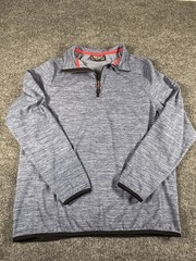 Avalanche Men’s Medium Blue Quarter Zip Top Stand Up Pullover