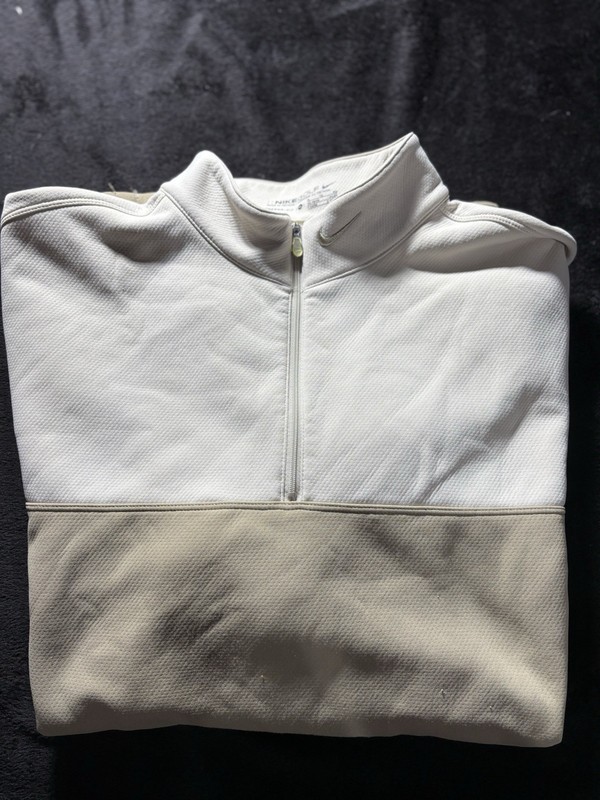 Nike Golf Thermafit 1/4-Zip Pullover XL Men's Beige Two Tone gallery