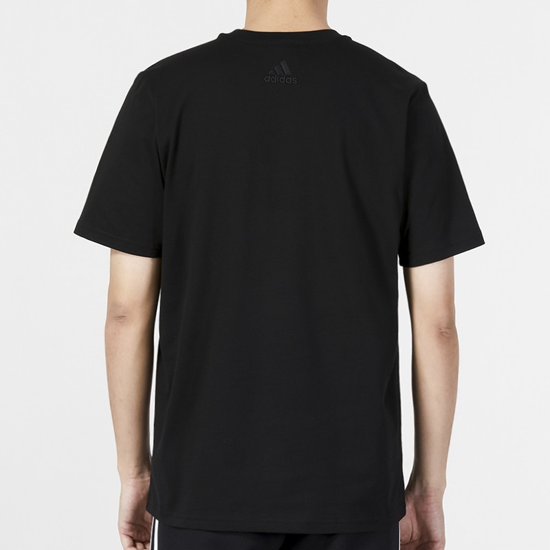 adidas American-style Retro Casual Sports Short Sleeve T-Shirt for Men, Black gallery