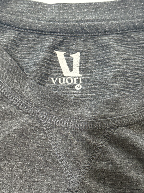 Vuori Performance Pocket Tee Mens Medium Heather Gray Breathable gallery