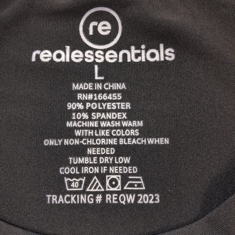 Realessentials t-shir Men LABELED L-SHRUNK TO SMALL/ long sleeve/ black gallery