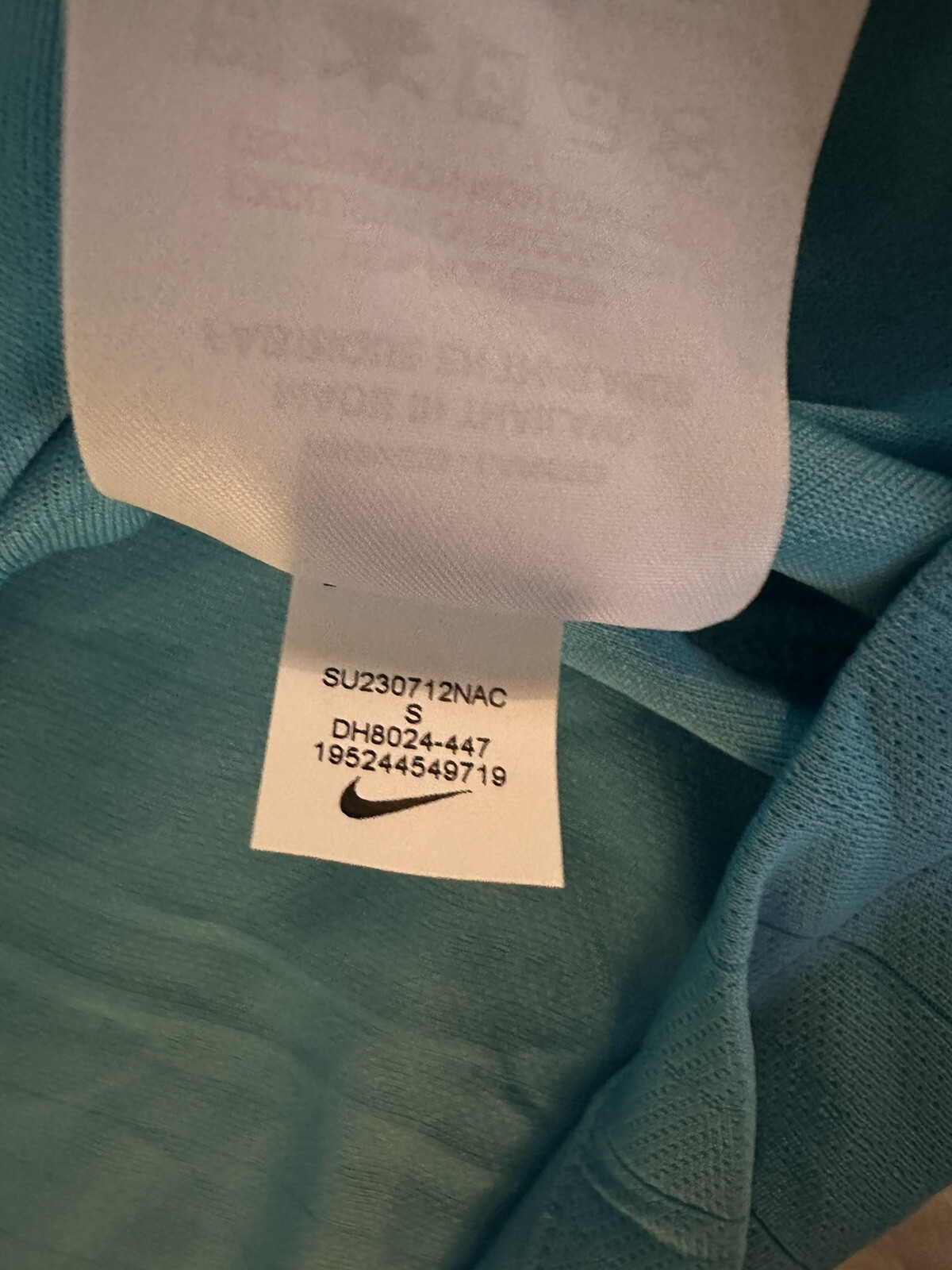 Nike Dri Fit Referee Soccer Blue Double Pocket Jersey DH8024-447 Men’s Sz: Small gallery