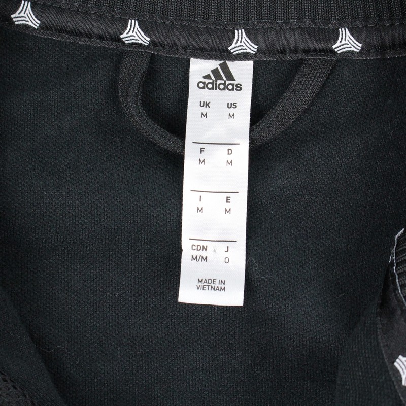 Adidas Tan Heavy Club Full Zip Jacket Mens Size M Black Cotton Polyester gallery
