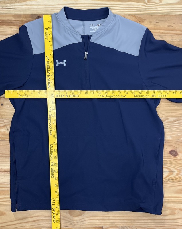 Under Armour Triump Cage Midnight Navy Storm Wind Shirt Men’s M gallery
