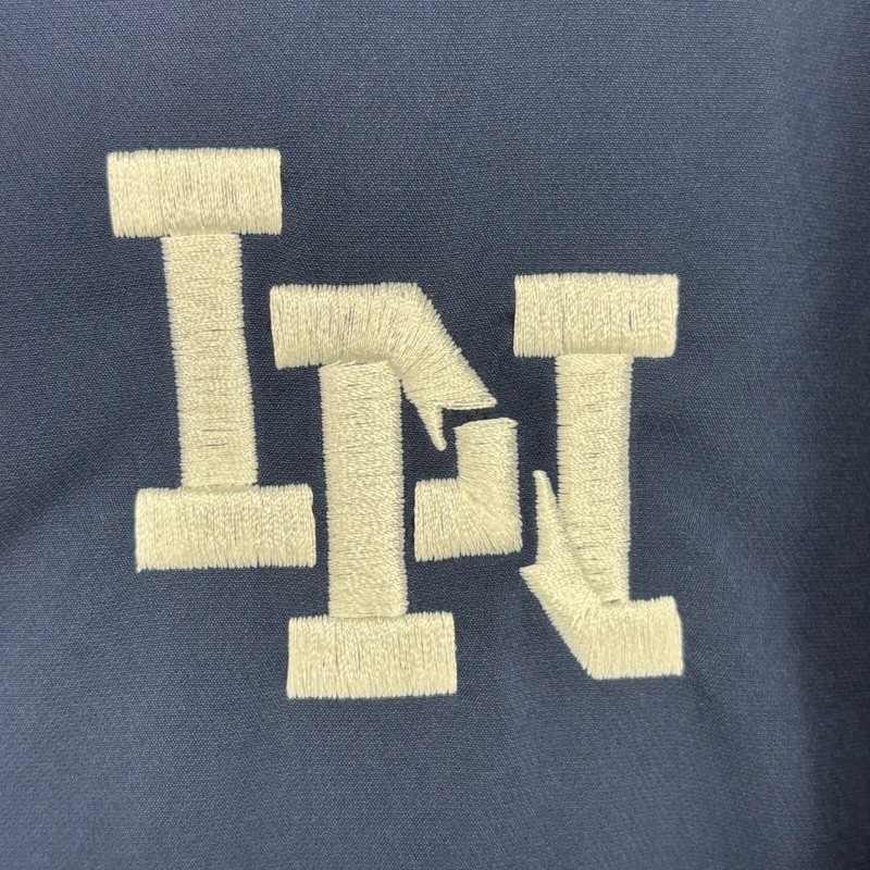 Nike Mens XXL Pullover Wind Shirt Navy Blue Lake Nona Lions Florida Short Sleeve gallery