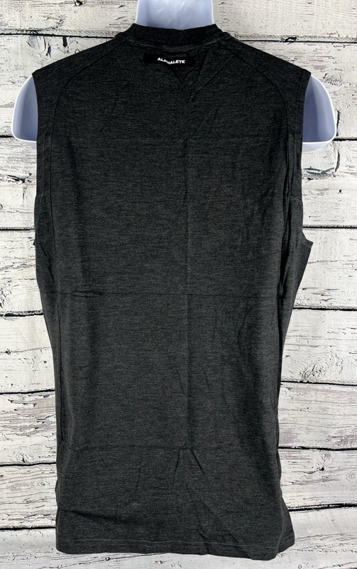 Alphalete Men's Premium Stepped Hem Tank - Black Marled , Size Large (L) - NEW gallery