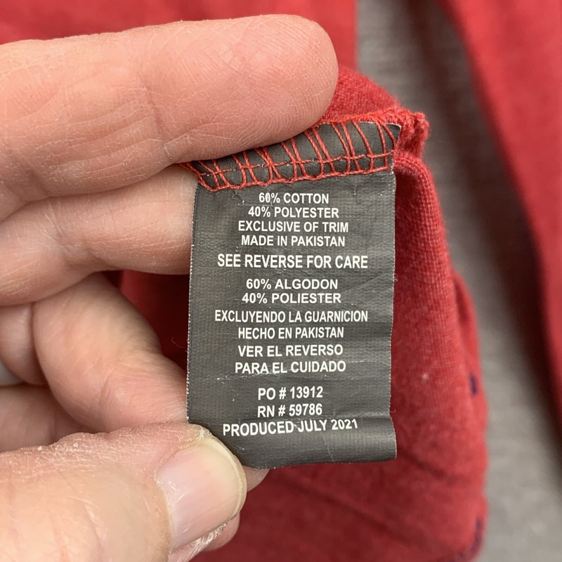 BEVERLY HILLS POLO CLUB Pullover Men's Sz Extra Large Red Casual Comfort Leisure gallery