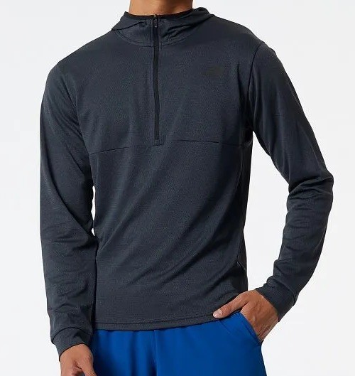 New Balance Men’s TENACITY Hooded 1/4 ZIP Pullover. Size Large gallery