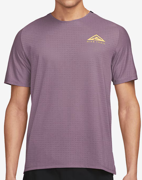 Nike Mens Trail Running Shirt S Violet Dust Solar Chase Dri‑Fit DV9305‑536