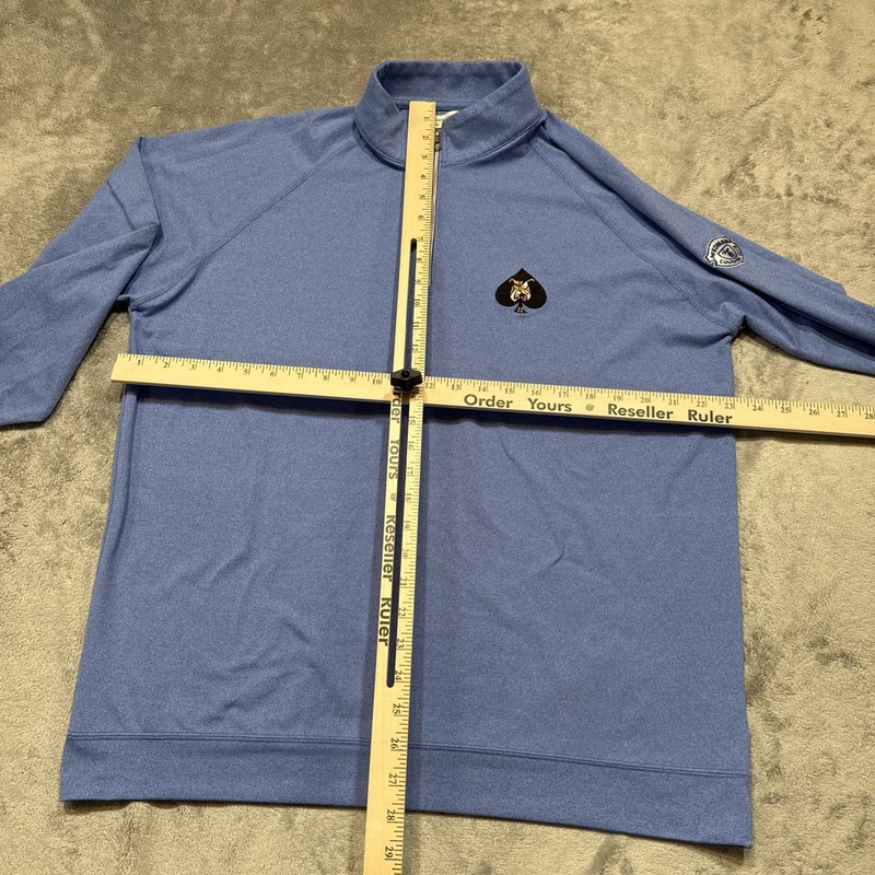 Holderness & Bourne Pullover Men’s XL Blue Tailored Fit Westland 1/4 Zip Medinah gallery