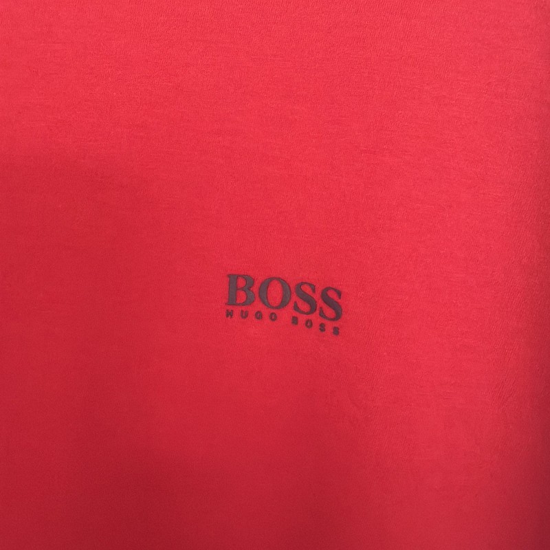 Hugo Boss Men’s Red Stretch Cotton T-Shirt Regular Fit Contrast Logo Size XXL gallery