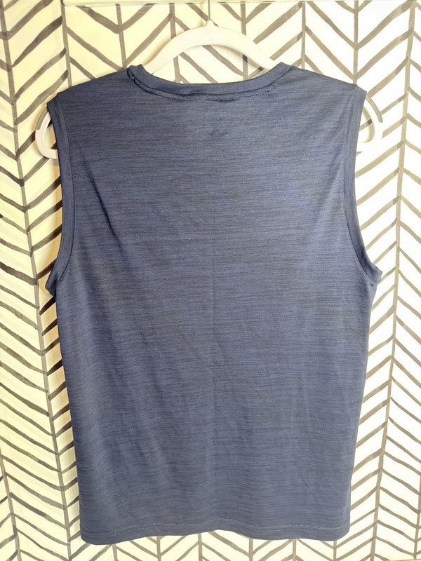Tek Gear Dry Tek Blue Black Activewear Quick Dry Tank Top Men’s Small 6003 gallery