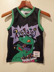 Rugrats Nickelodeon Headgear Classics Raptor Embroidered Basketball Jersey Small