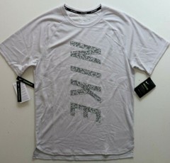 NIKE DRI FIT MILER LOGO WAFFLE RUNNING SHORT SLEEVE TOP GREY 929475-092 MEN S