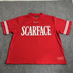 Shoe Palace X Scarface Tony Montana Jersey Adult Large Red White 83 Mens