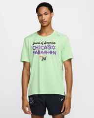 NWT BOA Nike Men Chicago Marathon 2024 Rise 365 Running Shirt top FV6329-376