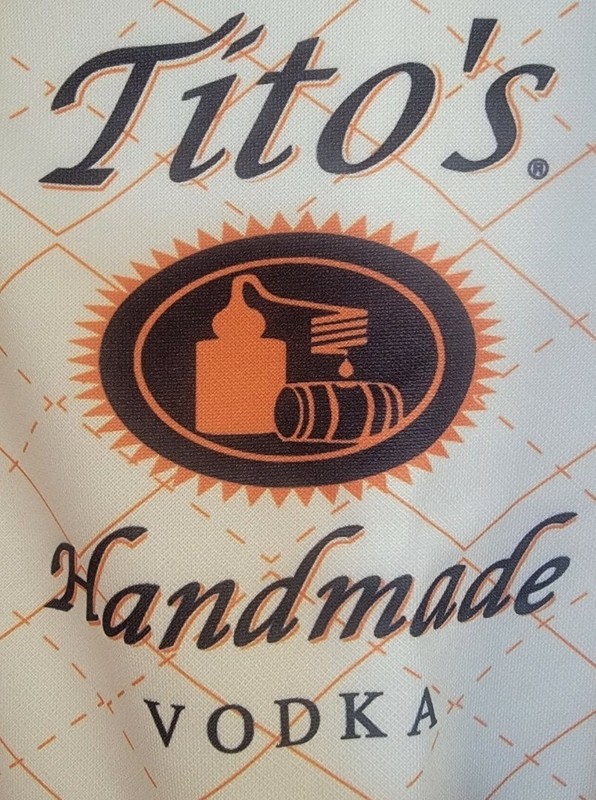 Tito's Vodka Logo Men's Baseball Style Jersey Cream Orange Size XL Sports Team gallery