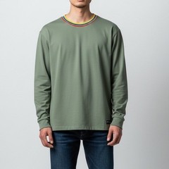 Rhone Retro Session Mock Neck Lightweight Insulating Midlayer Green Men’s Size M