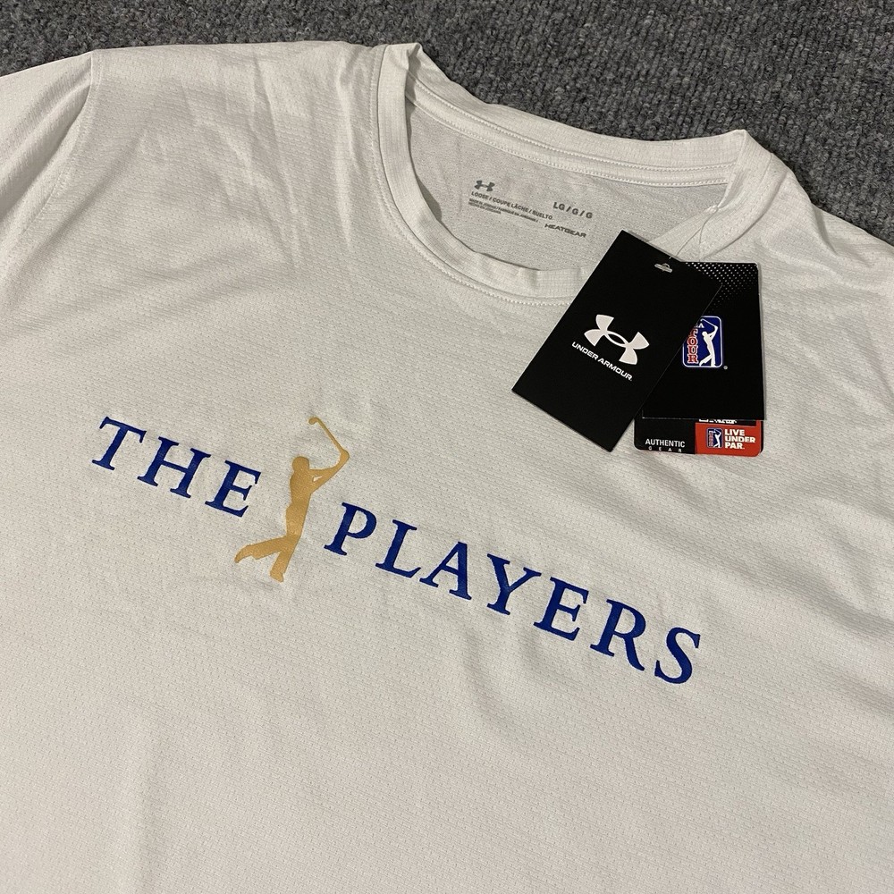 Under Armour The Players Championship PGA Tour Mens Large UA Tech Shirt NWT