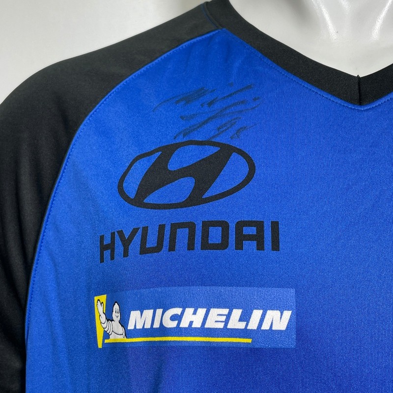 Hyundai N Veloster Signed Bryan Herta Autosport Racing Jersey Men's LARGE gallery