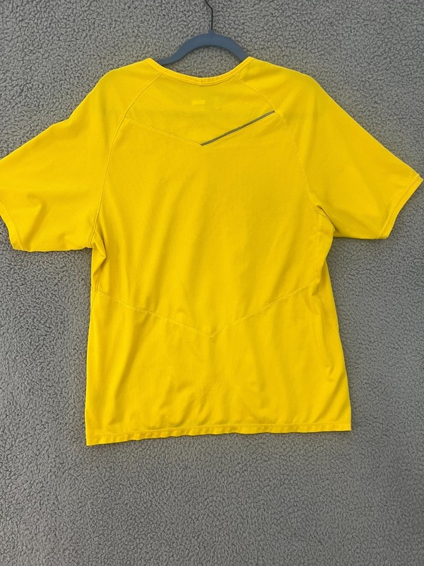 Nike Men's Large Livestrong Shirt Yellow Fit Dry Bowerman Series Cycling gallery
