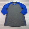 Nike Pro Dri-Fit Shirt Mens Small Blue 3/4 Sleeve Raglan Baseball CT2689-064 gallery