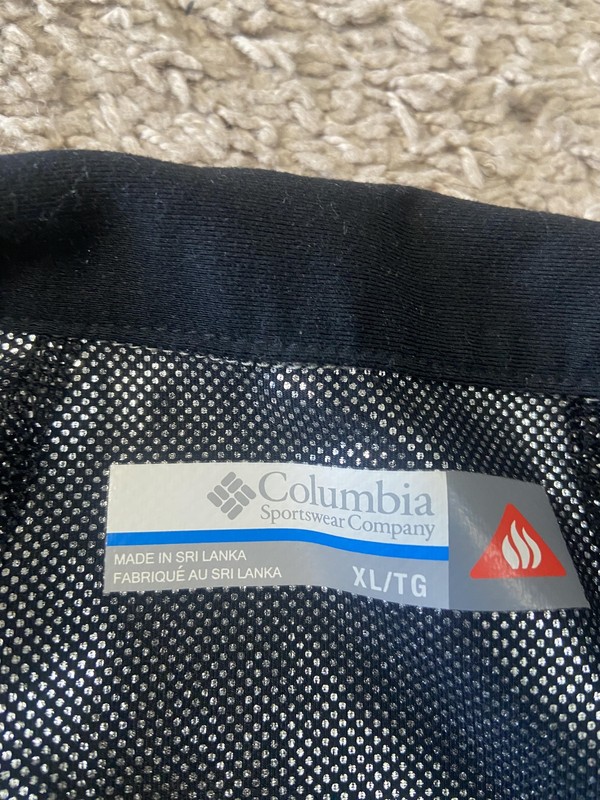 Columbia Pullover Mens XL Black Omni-Heat 1/4 Zip Long Sleeve Thermal Base Layer gallery