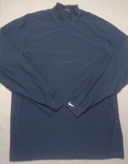 Nike Golf Shirt XL Dri-Fit UV Mens Blue Long Sleeve Pullover Outdoor Performance