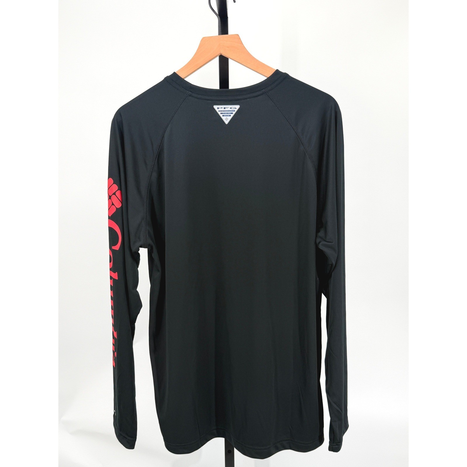 Columbia PFG UGA Georgia Bulldogs Shirt Mens M Long Sleeve Performance Black gallery