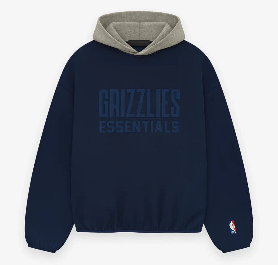 Memphis Grizzlies Fear of God NBA x ESSENTIALS Pullover Hoodie Navy gallery