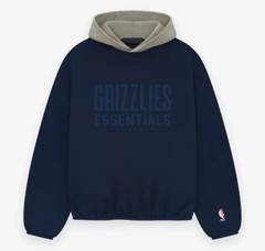 Memphis Grizzlies Fear of God NBA x ESSENTIALS Pullover Hoodie Navy