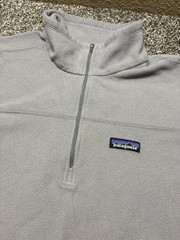Patagonia Sweater Mens Large Gray Micro D Fleece Pullover Outdoor Jet 26176